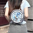 thumbnail image 5 of Mochilas japonesas Y2K para mujer, bonitas mochilas de uniforme, estilo itabag, de un solo hombro, estilo gótico, estilo Harajuku, de PU transparente, 5 of 5