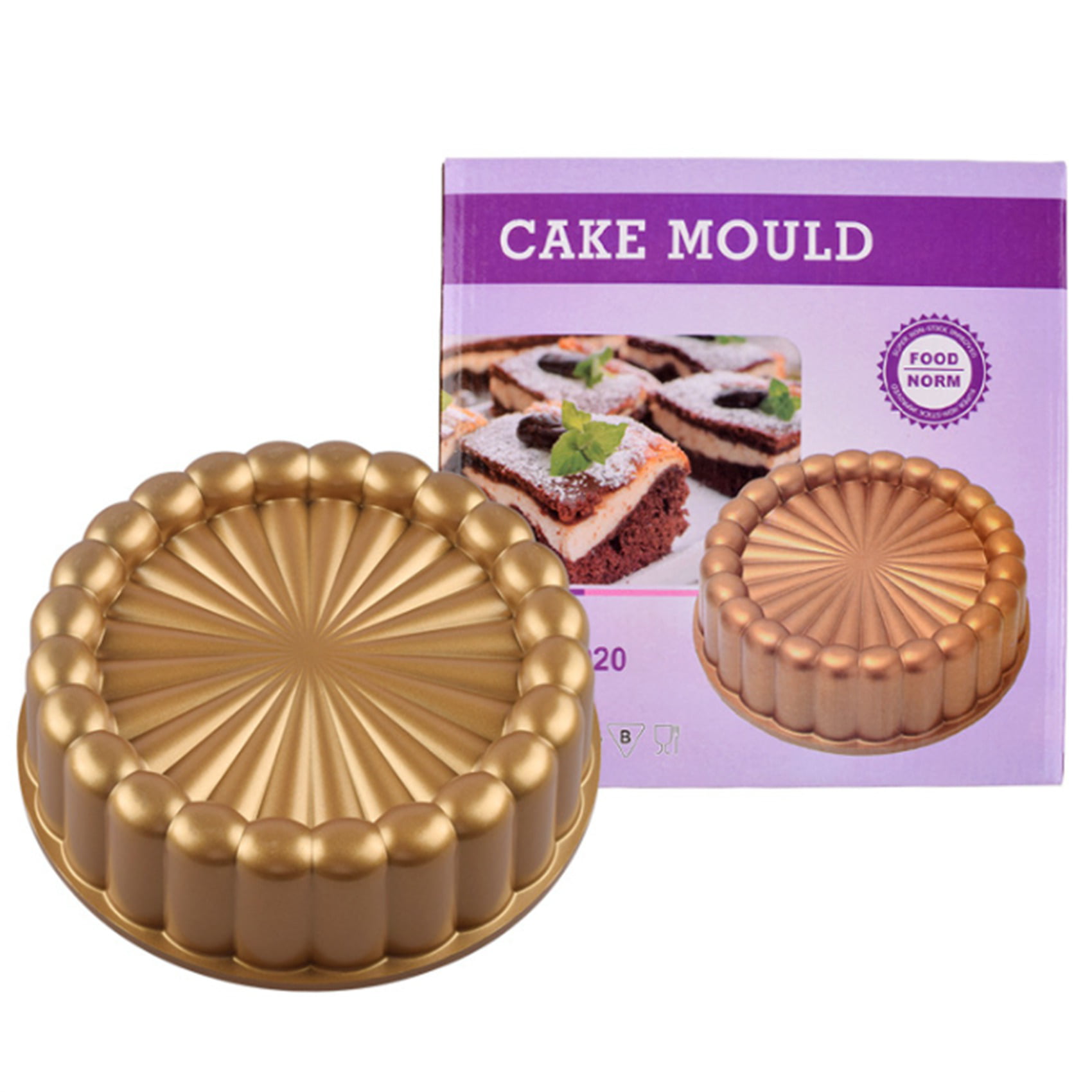 Charlotte Cake Pan,Nordic Ware Charlotte Cake Pan Bundt Pan Nonstick, 10  Inch Cake Pan for Baking Fluted Cake Pan Mold