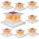 thumbnail image 1 of Solar Post Cap Lights Dynaming, paquete de 8, llama blanca parpadeante, 1 of 9