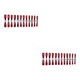 thumbnail image 3 of Guardurnaity 24 piezas de prensa extra larga en uñas artificiales DIY uñas acrílicas sólidas resistentes a los arañazos para salones de 6 rojo oscuro 2Conjunto, 3 of 6