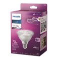 thumbnail image 4 of PHILIPS 8.5W 75W PAR30 Medium Base Ultra High Definition Bright White Dimmable Short Neck LED Light Bulb, 4 of 6