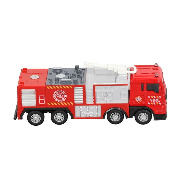 Fire 1:55 Scale Fire Trucks Children Simulated Alloy Fire Engine Vehicle Toy Decoration Birthday Gift