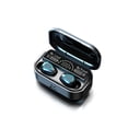thumbnail image 1 of Azultooth Compatible v5.2 Auriculares Verdadera pantalla digital LED inalámbrico en auriculares recargables de orejas Auriculares libres de manos libres Inevent EL018304-01B, 1 of 7