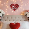 thumbnail image 4 of Valentine's Day Door Decor Set - 1Pcs 9.84" Happy Valentine's Day Red Heart Signs Wall Hanging Plaques for Front Door Porch Window Table Anniversary Wedding Party Farmhouse Decorations, 4 of 5