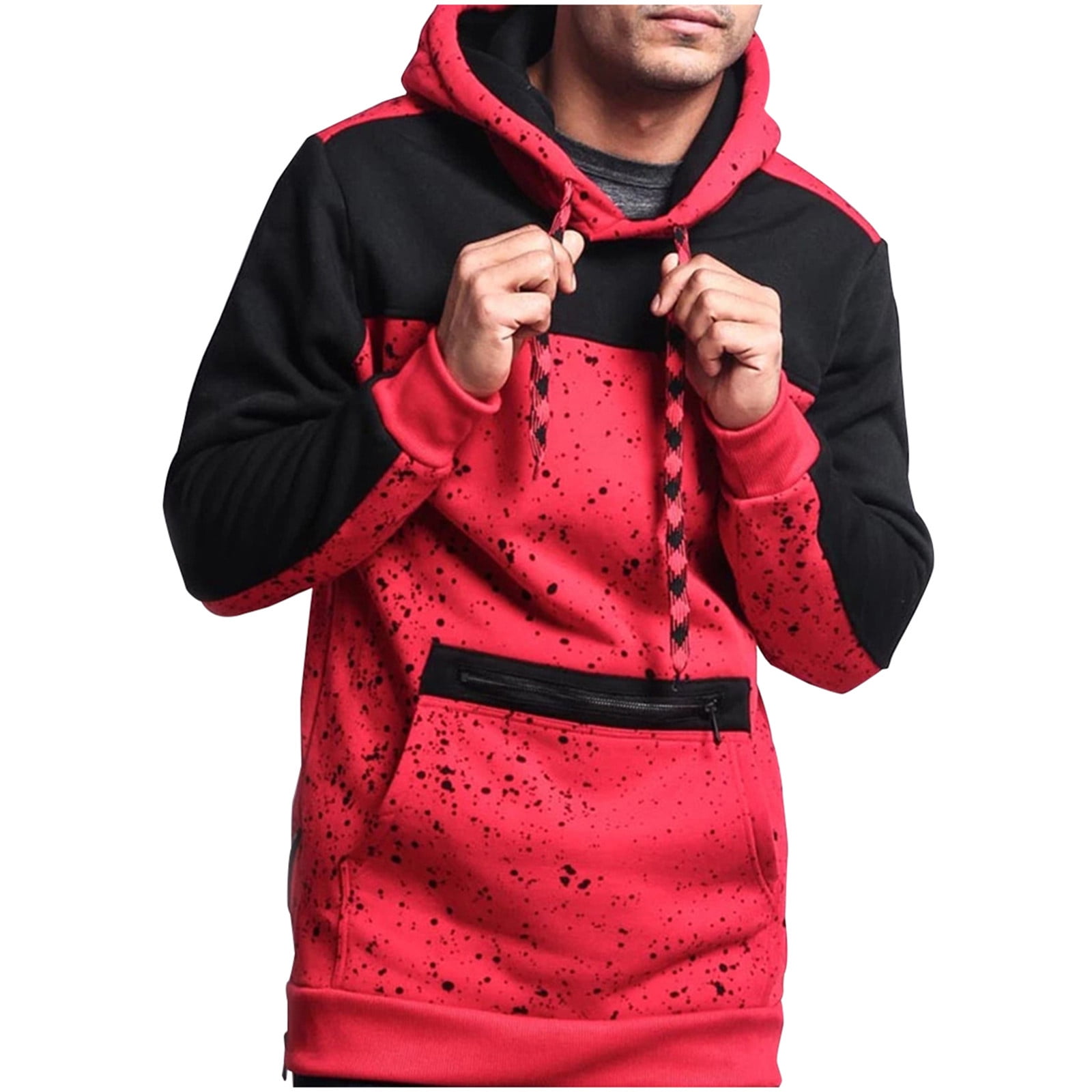 Portero Cambios de Radioactivo 2023 Summer Savings Clearance,POROPL Fall Solid Sweatshirt Sweater Jacket  Workout Hoodies for Men Red Size 12 - Walmart.com