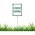 thumbnail image 1 of Letrero de estacionamiento para estudiantes de 8 x 12 pulgadas con estaca, aluminio, juego de 1, 1 of 7