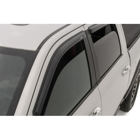 Fits 2022-2023 Toyota Tundra Auto Ventshade Rainguard 94888 Ventvisor; Aerodynamic Design; Outside Channel; Black; Acrylic; Set Of 4