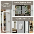 thumbnail image 6 of 36" x 84" Left Hand/Outswing Anodized Aluminum Silver Prehung Commercial Door, 6 of 9