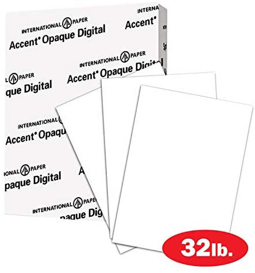 Accent Opaque Printer Paper, White Paper, 32lb Copy Paper, 13x19 Paper, 1 Ream / 300 Sheets, Super Smooth Finish (189035R)