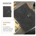 thumbnail image 5 of FRCOLOR Important Document Organizer Notebook Notepad Office 23.8X18X2CM Grey, 5 of 8