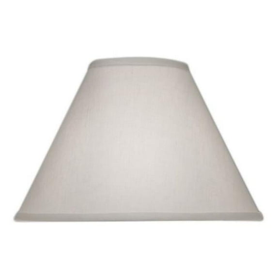 Stiffel ST179 6 x 16 x 11 in. Cream Aberdeen Hardback Empire Lamp Shade with Brass Top Ring