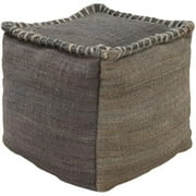Surya Rug Charcoal Jute Pouf - Charcoal - 18 x 18 x 18 in.