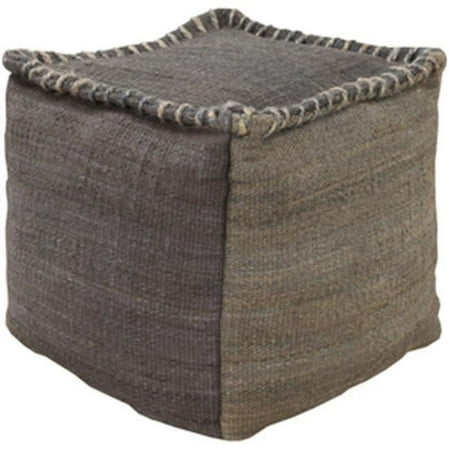 Surya Rug Charcoal Jute Pouf - Charcoal - 18 x 18 x 18 in.