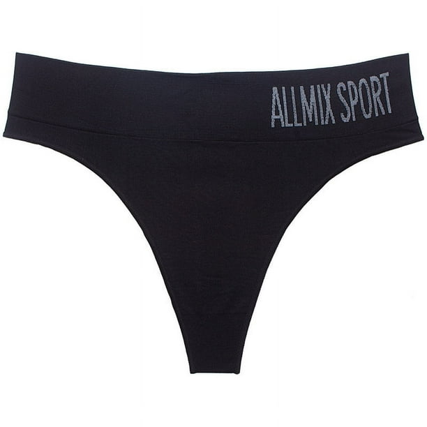 Ropa interior sexy para mujer europea y americana, sin costuras, deportiva, con letras, cintura ancha, cintura media, sin costuras, tanga