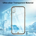 thumbnail image 2 of Case Compatible with iPhone Xr Crystal Clear Transparent Design Back Bumper Shockproof Slim Fit Soft TPU Silicone Protective Phone Case Cover for iPhone Xr, Black, 2 of 7