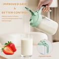 thumbnail image 4 of GOSCHE Breast Milk Pitcher,Wide Mouth Glass Mason Jar Pitcher with Green Flip Cap Lid and Pour Spout, Airtight Seal for Freshness and Safe Milk, 32oz, 4 of 7