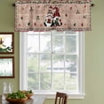 thumbnail image 3 of Merry Christmas Curtain Valances for Windows, Kitchen Valance Window Treatments Panel 2 Pack, Xmas Gnomes Snowflake Wooden Winter Rod Pocket Short Curtains for Bathroom Bedroom 54 x 18 Inch, 3 of 8