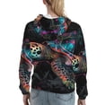 thumbnail image 7 of Lsque Colorful Plant Turtle A Pattern Casual Women's Hoodie,Hooded Sweatshirt with Kangaroo Pocket,Pullover Hoodie with Eye-catching Drawstrings-Medium, 7 of 7