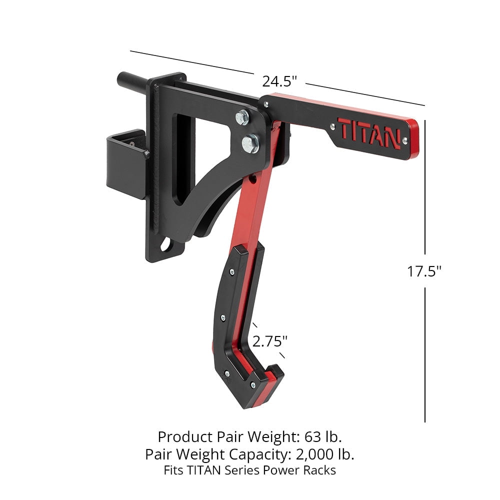 Titan Fitness Adjustable Monolift Attachment for TITAN Series Power Rack, 2,000 LB Weight Capacity