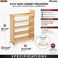 thumbnail image 4 of Rev-A-Shelf 8" Base Pullout Cabinet Storage Unit w/ Soft-Close, 448-BCSC-8C, 4 of 12