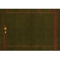 thumbnail image 1 of Ahgly Company Indoor Rectangle Abstract Orange Modern Area Rugs, 6' x 9', 1 of 4