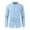 A-Blue122, variant on FINALGANG Men Versatile Shirt Solid Color Long Sleeve Stand Collar Buttons Down Shirts Stylish Cardigan Comfort Clothes