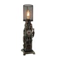 thumbnail image 1 of Steampunk Industrial Piping Tower Beacon Clock Mesh Table Lamp, 1 of 4