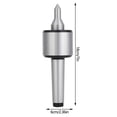thumbnail image 4 of MT3 Shank Live Center, 60° Point, 0.000197" High Precision, Quenched Carbon Steel, 440 lbs Load Capacity, 3000 RPM Max Speed, 6.95in Total Length, Professional CNC Lathe Tool with One-Piece Molding, 4 of 6