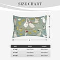 thumbnail image 6 of Naloa Cute Farm Birds Pillowcase, Throw Pillowcase, Wrinkle-Free, Stain-Resistant with Hidden Zipper for Bedroom Sofa - 14"x20", 6 of 9