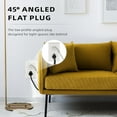 thumbnail image 4 of EP 25 Ft 16/3 Flat Plug Indoor Extension Cord, White Low Profile Extension Cable, 4 of 7