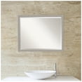 thumbnail image 2 of Amanti Art Woodgrain Stripe Beveled Wood Bathroom Wall Mirror, 2 of 9