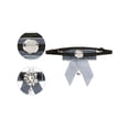 thumbnail image 3 of Corbata ajustable con lazo para mujeres INSPIRE CHIC, decorada con diamantes, para camisas de uniforme, gris, talla única, 3 of 5