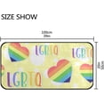 thumbnail image 3 of SKYSONIC LGBTQ Hearts Area Rug 39x20 in, Stain Resistant Carpet Throw Rug with Elastic Cotton Interlayer for Kitchen Bathroom Living Room Bedroom, 3 of 7