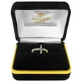 thumbnail image 3 of Galaxy Gold 14K Solid Yellow Gold Diamond Cross Ring, Size 6.0, 5.5-11 Sizes, April Birthstone, Symbol of Faith, 3 of 4