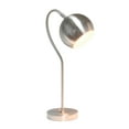 thumbnail image 2 of Lalia Home Metal Curved Table Lamp in Brushed Nickel with Nickel Shade, 2 of 5
