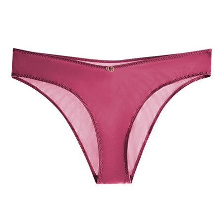 Jennifer Intimate Smooth Satin Cheeky Panty with Center Charm Mauve Only Sizes (S–XL)