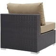 thumbnail image 3 of Modway Convene Outdoor Patio Armless in Espresso Mocha, 3 of 4