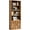 Brown, variant on oneinmil 71.5" Tall Bookshelf and Bookcase, 6-Tier Wooden Bookshelves with Cabinet Doors, Floor Bookshelves and Office Storage Cabinets for Home Office, Living Room (White 1 Pack, 6-Tier)