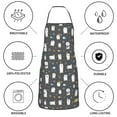 thumbnail image 6 of Easygdp Lovely Penguin Apron Waterdrop Resistant with 2 Pockets,Oil Resistant Cooking Kitchen Chef Apron for Women Men, 6 of 7