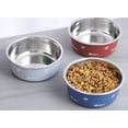 thumbnail image 4 of Cuenco para gatos Laklulu, plato de comida para gatos montado en la pared, cuenco de comida y agua para gatos, cuenco de acero inoxidable para mascotas, cuenco de comida para mascotas antideslizante, 4 of 5