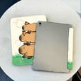 thumbnail image 2 of Tuohive Cartoon Capybara Trifold Stand iPad Case for Pro13 13in Auto Wake Sleep Case TPU Smart Stand Back Cover with Pencil Holder, 2 of 12