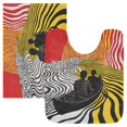 thumbnail image 7 of Yayeee Bath Rugs for Bathroom Floor Set of 2 Non Slip Fluffy Soft Absorbent Mat, Abstract Boat, 7 of 7