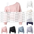 thumbnail image 3 of newwalpole Girls Cropped Sweatshirt Off Shoulder Long Sleeve Casual Crop Top | Cute Loose Fit Pullover Solid Color Y2K Trendy Shirt for Daily School Wear(Pink,9-10 Years), 3 of 6