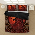 thumbnail image 3 of Vikingo Juego de Cama, Fenrir Lobo Con Mitología Nórdica Patrón Funda Nórdica Rlt12, 3 of 3