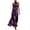 A1 Purple, variant on BODOAO Maxi Dresses for Women Floral Halter Neck Sleeveless Chiffon Pleated Long Dress, Flowy Summer Wedding Guest Outfit for Beach Vacation and Special Events Black L