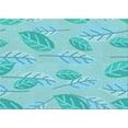 thumbnail image 1 of Ahgly Company Machine Washable Indoor Rectangle Transitional Blue Turquoise Green Area Rugs, 8' x 10', 1 of 7