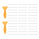 thumbnail image 1 of 36pcs Pegatinas Antideslizantes para Bañera, Tiras Antideslizantes en Forma de Aplicaciones con 2 Pcs Raspador para Bañera, Blanca, 1 of 7