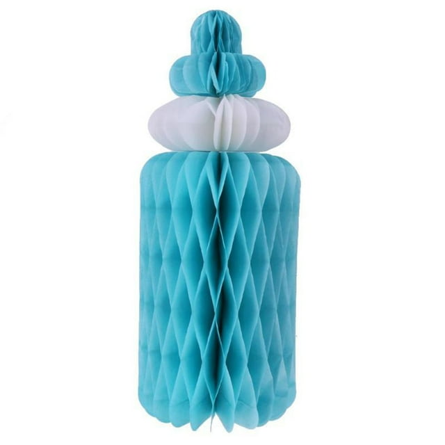 Honeycomb Ball Milk Bottle Shape Tissue Paper Ball Hanging Decor for Baby Shower