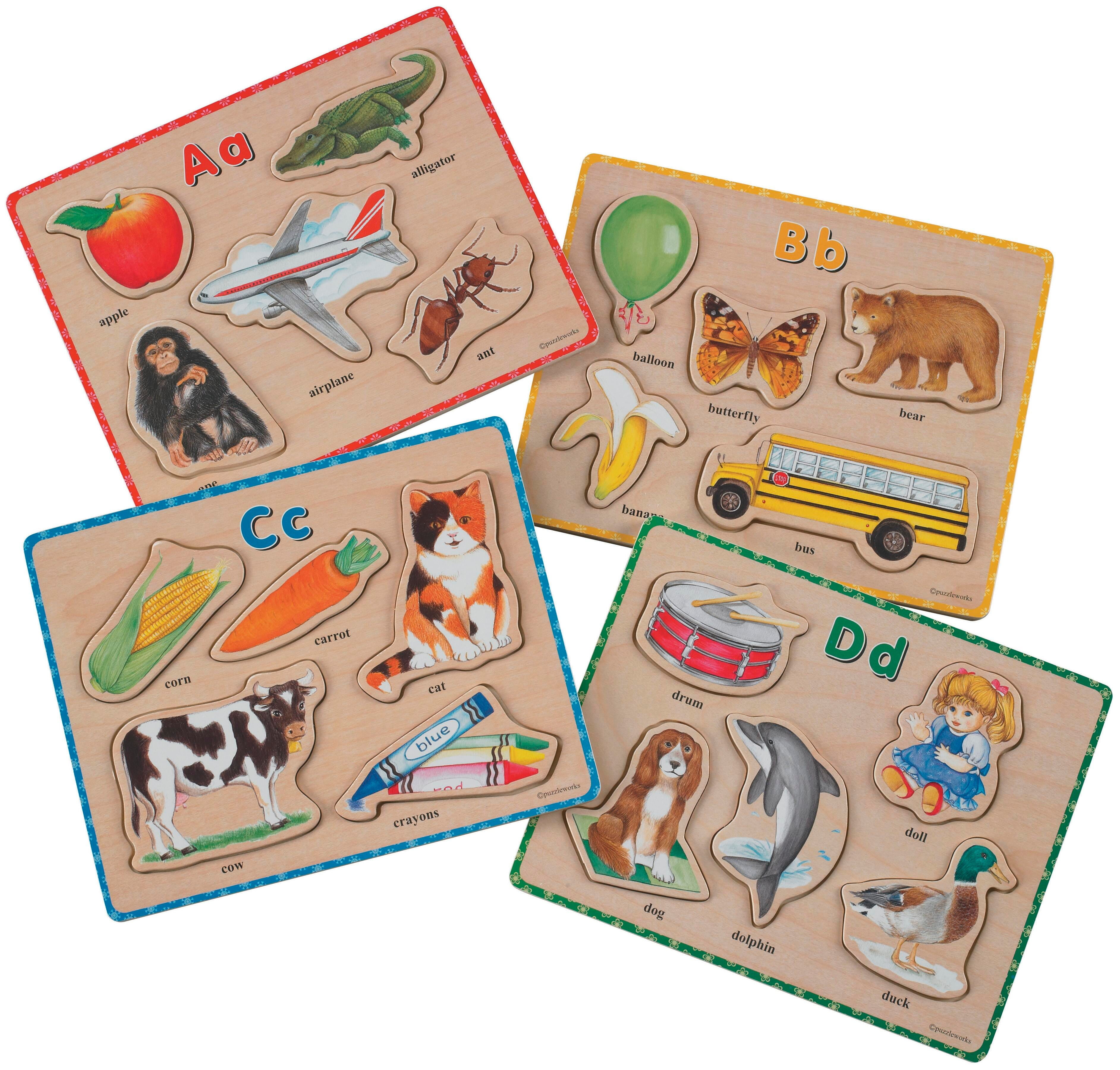 abc★ ABC Puzzles, 8-1/2 x 6-3/4 Inches, Set of 26 - Walmart.com