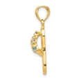 thumbnail image 3 of 14K Gold December/Cz Birthstone Flip Flop Pendant Charm Jewelry 25 x 8 mm, 3 of 3